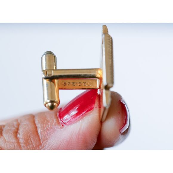 VTG Speidel Unicorn Cufflinks Retro MCM Career Grandpa Equestrian Mythical Goth - Picture 3 of 10